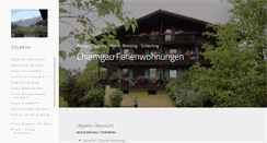 Desktop Screenshot of ferienwohnungen-chiemgau.de