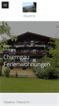 Mobile Screenshot of ferienwohnungen-chiemgau.de