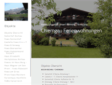 Tablet Screenshot of ferienwohnungen-chiemgau.de